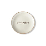 RAE DUNN CLAY - SENTIMENT BREAD PLATE - SET OF 4
