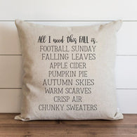 Fall Pillow Cover 