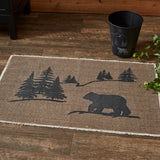 quality bear scene indoor and outdoor rug