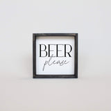 beer please wall sign