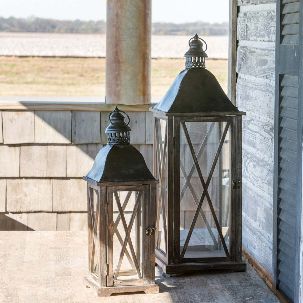 Classic Farmhouse Outdoor Lantern Set of 2