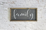 Family Modern Rustic Farmhouse Sign