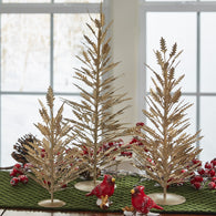 elegant and luxurious Christmas gold metal tree