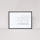 I'd Choose You farmhouse sign