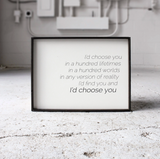 I'd Choose You farmhouse sign