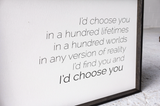 I'd Choose You farmhouse sign