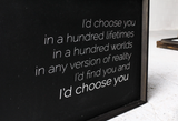 I'd Choose You farmhouse sign
