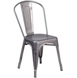 Metal Indoor Stackable Tolix Farmhouse Chair