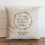 Fall Pillow Cover Octobers Quote Customer City and State