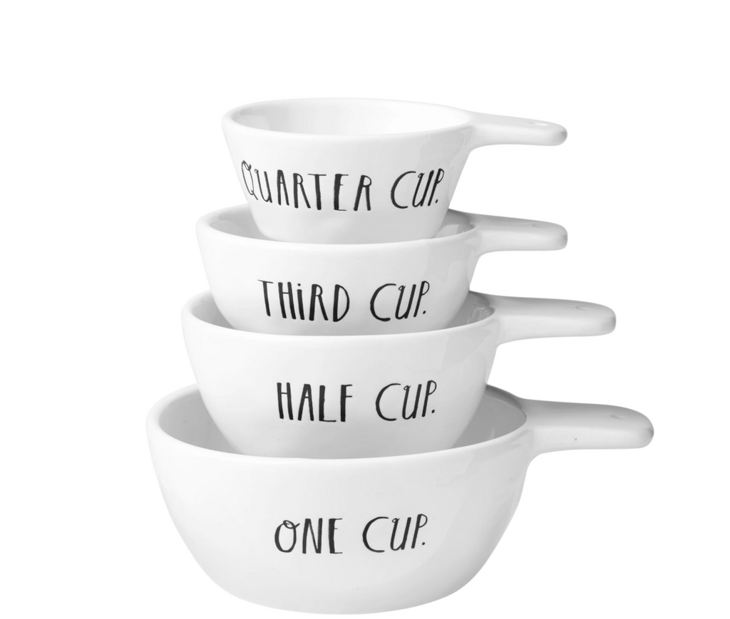 Rae Dunn Measuring Cups With Handle, Farmhouse Kitchen, Rae Dunn Authentic  Tea Measuring Cups 