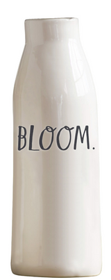 Rae Dunn Stem Print "Bloom" Vase