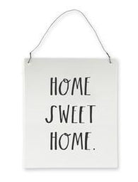 Rae Dunn Stem Print Home Sweet Home Wall Plaque