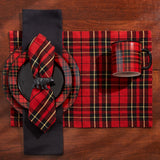festive plaid sportsman placemats for the holiday