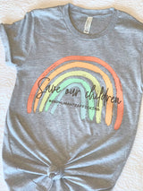 Save The Children Rainbow T-Shirt: $5 from Every Sale Goes to Operation Underground Railroad!