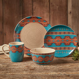 Unique Patterned Southwest Pottery Mug Set