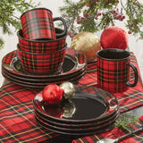 festive red plaid holiday set perfect for christmas