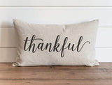 "Thankful" 16 x 26 Pillow Cover