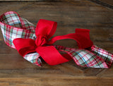 Plaid Flannel Ribbon, Red/Green