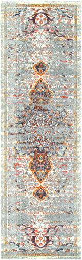 Distressed Persian Sarita Rug, Runner, Farmhouse decor, Traditional, vintage, floor coverings, grey