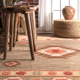 Hand Tufted Shyla Rug, Southwestern, Farmhouse Decor, area rug, floor covering, grey