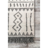 Outdoor Tribal Gretchen Rug, Farmhouse Decor, area rug, floor coverings, contemporary, transitional, light grey