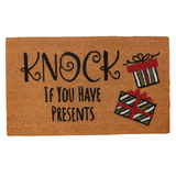 Knock If You Have Presents Doormat