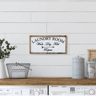Laundry Room Wood Sign