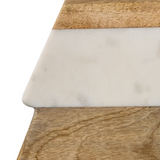 Christmas Tree Wood/Marble Charcuterie or Cutting Board