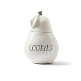 Rae Dunn Clay - Stem Print Pear Cookie Canister
