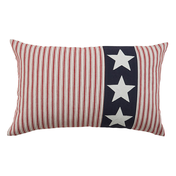 3 Stars Americana Applique Pillow 26x16 With Poly Insert home decor