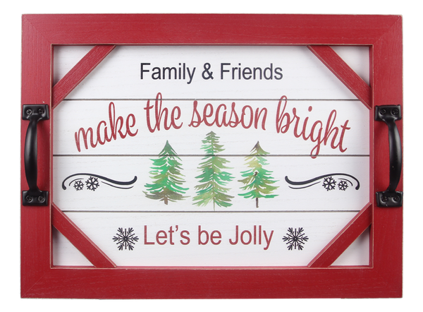 Wood Christmas Tree Farm Tray / Sign