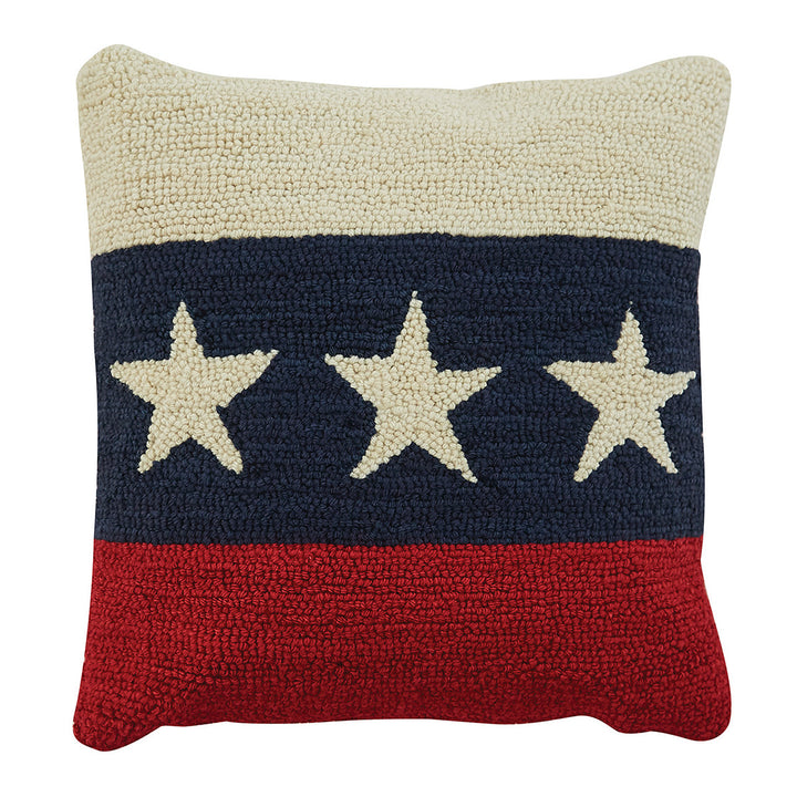 americana star pillow fourth of july memorial day labor day decor