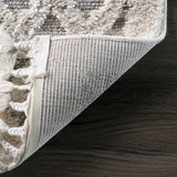 Ansley Shaggy Lattice Tassel modern contemporary rug
