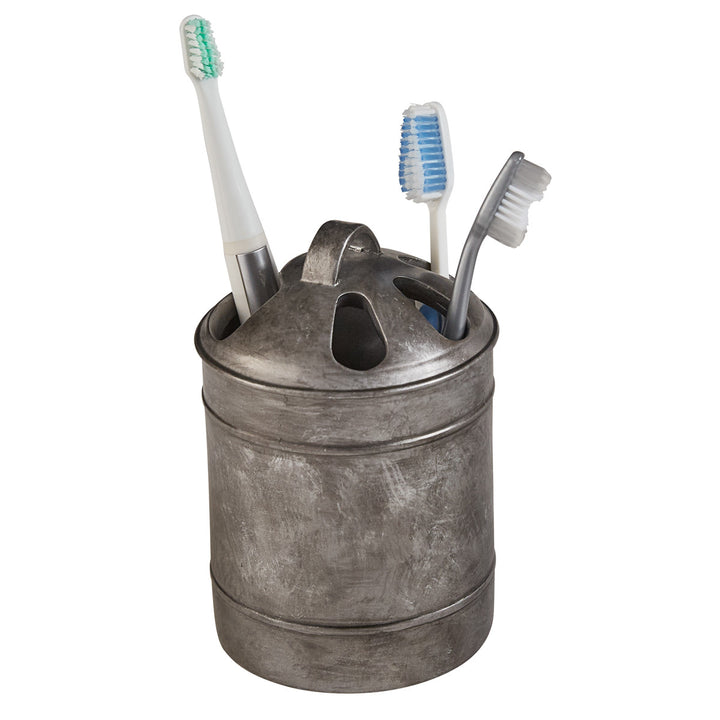 Antique Farmhouse Chicken Feeder Toothbrush Holder – Modern Rustic Home