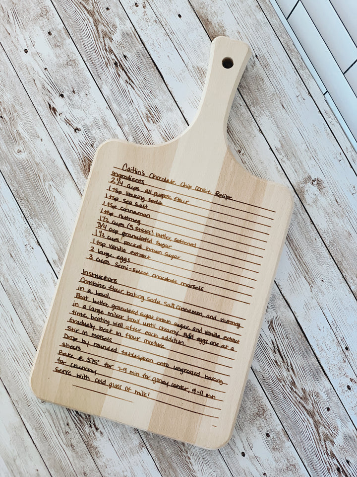 Paddle Mixed Wood Cutting Board