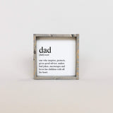 dad definition wall sign