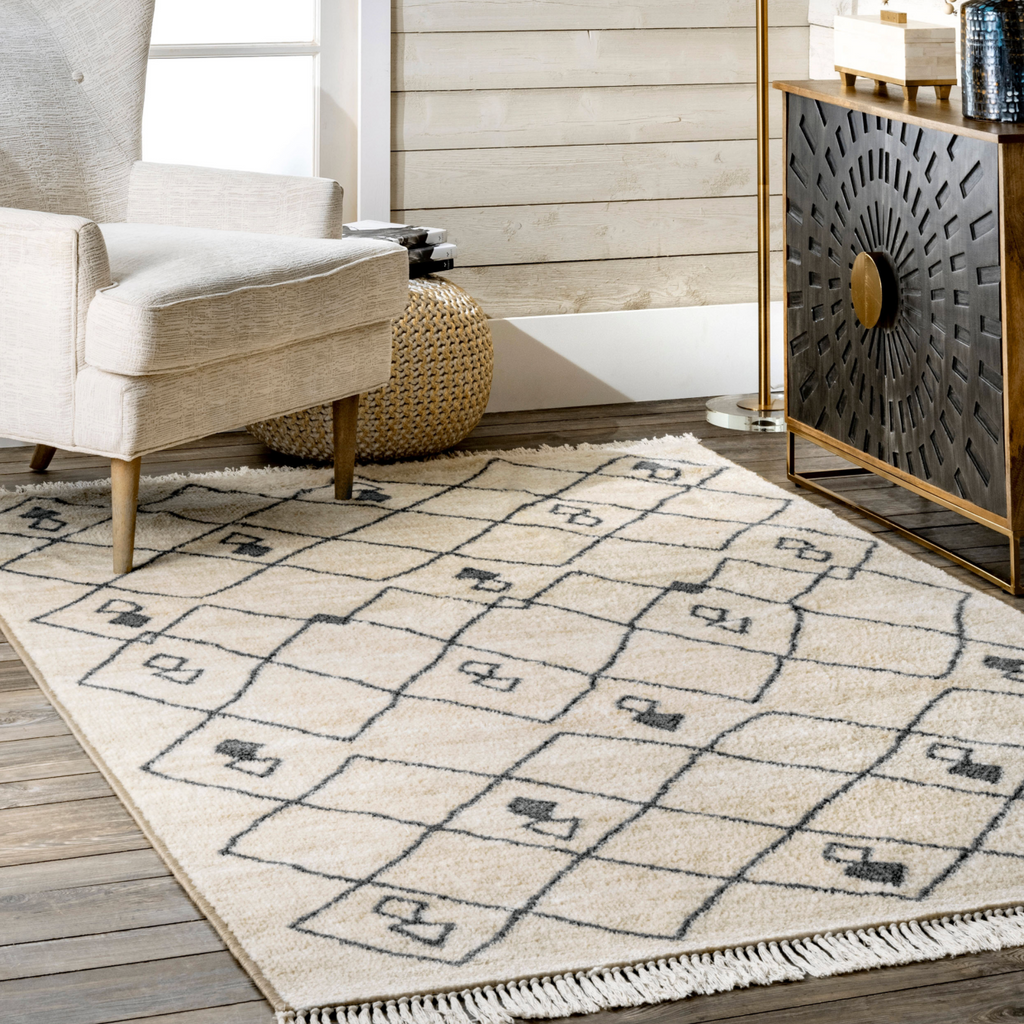 Dani Moroccan Trellis Rug Modern Rustic Home