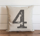 Distressed Typography 20 x 20 Pillow Cover 