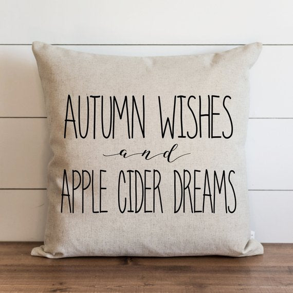 Fall Pillow Cover // Autumn Wishes & Apple Cider Dreams﻿