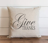 Fall Pillow Cover // Give Thanks