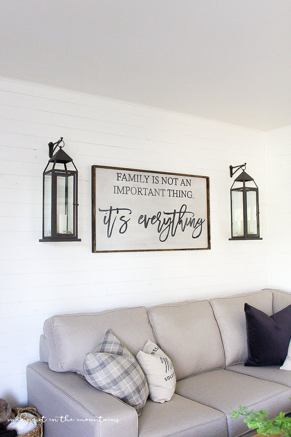 Family is Everything Sign – Modern Rustic Home
