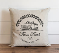 Farm Fresh Locally Grown Pillow Cover 