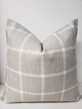 Farmhouse French Grey Abbot Check Pillow Cover
