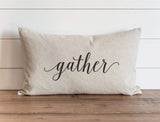 Gather modern rustic Pillow Cover