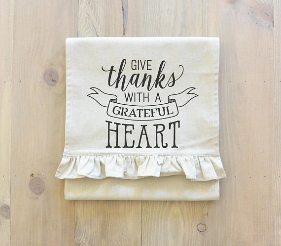 Give Thanks With a Grateful Heart Table Runner