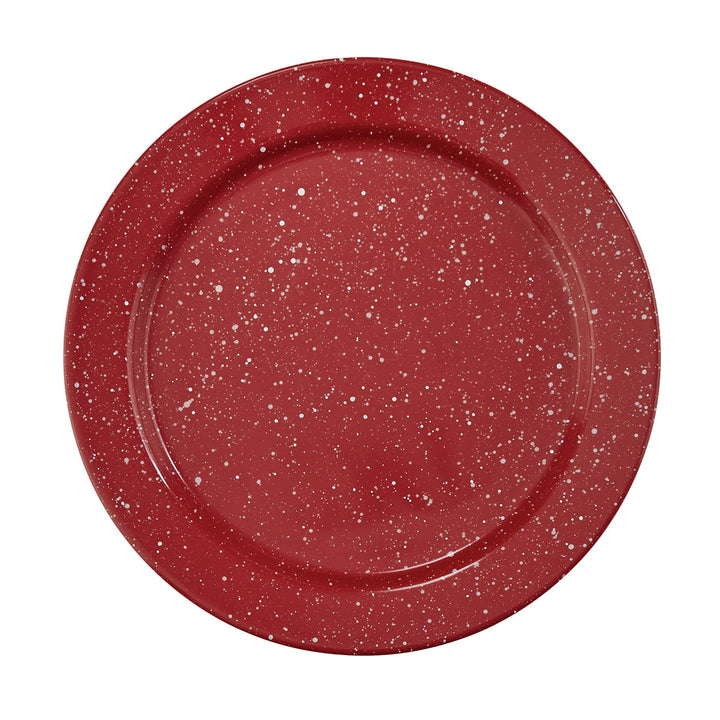 High quality red Granite Enamelware Dinner Plate