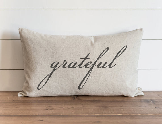 Grateful 16 x 26 Pillow Cover