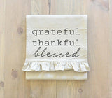 Grateful Thankful Blessed Table Runner