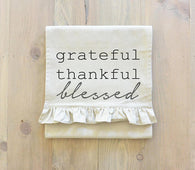Grateful Thankful Blessed Table Runner