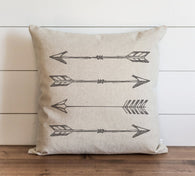 Gray Arrows 20 x 20 Pillow Cover
